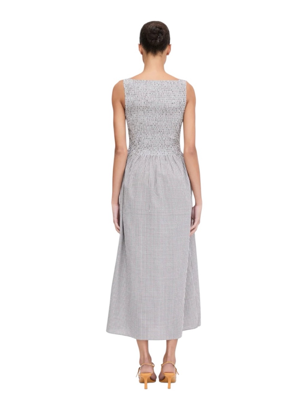 NEW Hill House Cosima Nap dress. Chocolate Gingham. S. NWT. - Picture 5 of 9